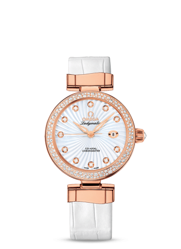 Omega LadyMatic Co-Axial 34 Red Gold / Diamond / MOP